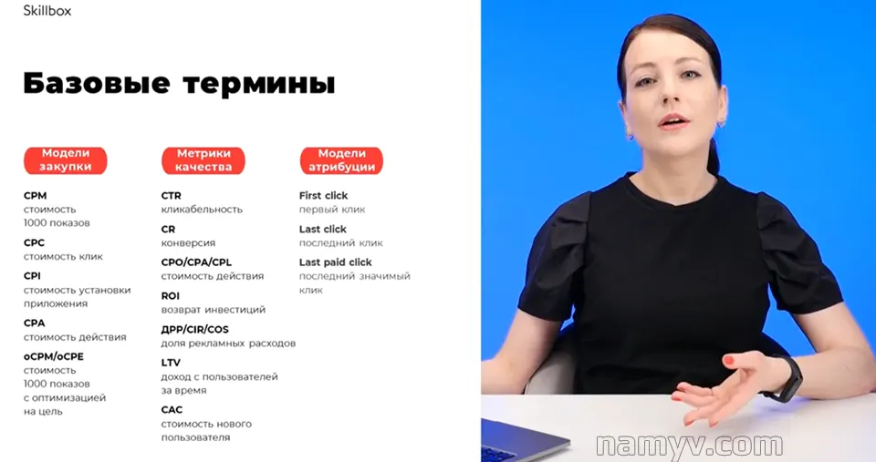 Ольга Чванова ведёт урок по MyTarget