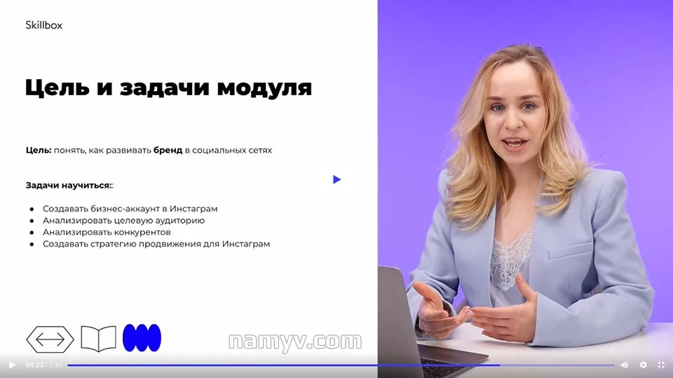 Ильяна Левина ведёт урок